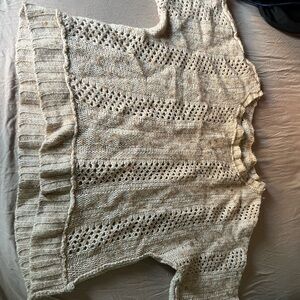 Cream colored knitted sweater